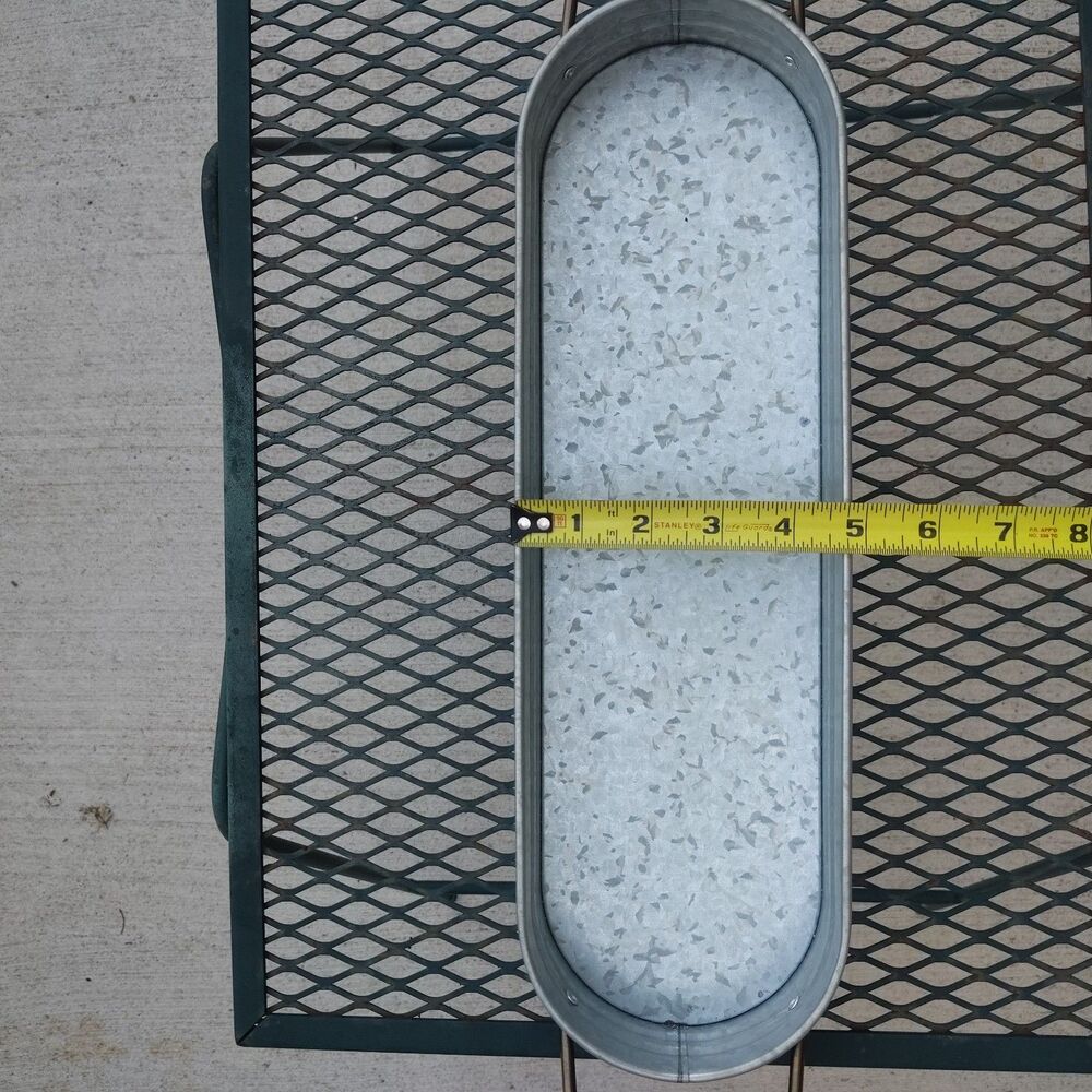 Better Homes And Gardens Galvanized Oval Farmhouse Metal Planter Tub Tray - Picture 10 of 10